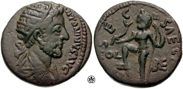 Berytos SNGCop 106 Commodus AE23mm of Phoenicia, Berytus