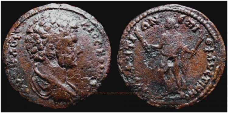 Byzantium Arminius 3068st Commodus, AE29 of Byzantion, Thrace, AD 176-177