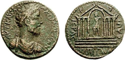 Capitolias Spij 13 Commodus AE34mm of Capitolias, Decapolis, Syria