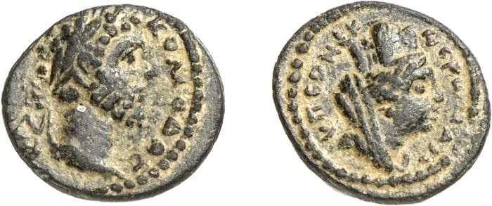 Carrhae BMC 10 Commodus, AE of Carrhae, 2