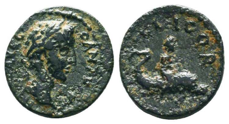 Corinth SNG Cop 354 Commodus, AE18 of Corinth
