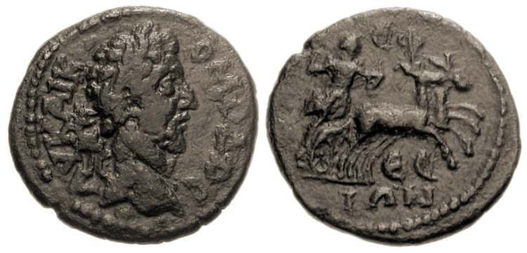 Ephesus SNG Cop 408 Commodus AE15 of Ionia, Ephesus