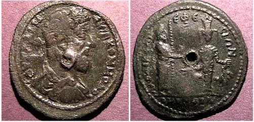Ephesus and Laodicea BMC 278 Commodus AE40 Medallion, alliance between Laodicea and Ephesus