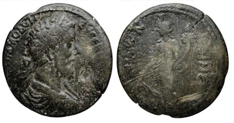 Epiphania SNG France 2398 Commodus AE36 of Epiphaneia, Cilicia