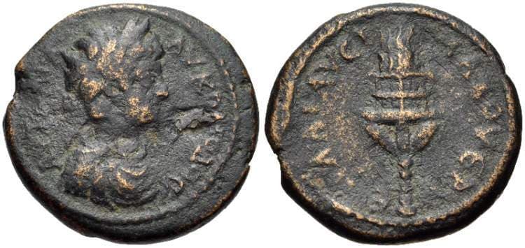 Erythrae BMC 261 Commodus, AE19 of Erythrae, Ionia