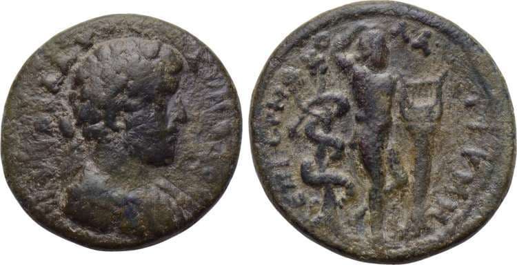 Germe Ehling 129 Commodus, AE28 of Germe, Mysia