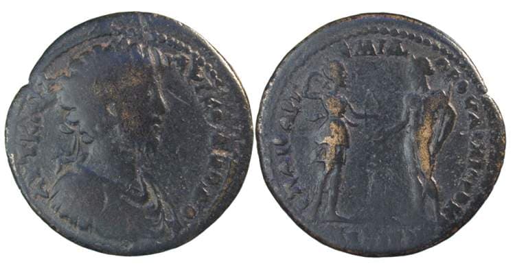 Hierocaesarea SNG Lewis 1360 Commodus AE30 of Hierocaesarea, Lydia