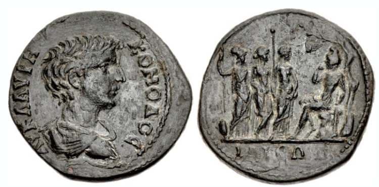 Ilion Triton XX, 453 Commodus, AE31 of Ilion, Troas
