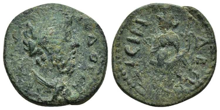 Isinda Aulock Pisidia 794 Commodus, AE24 of Isinda, Pisidia