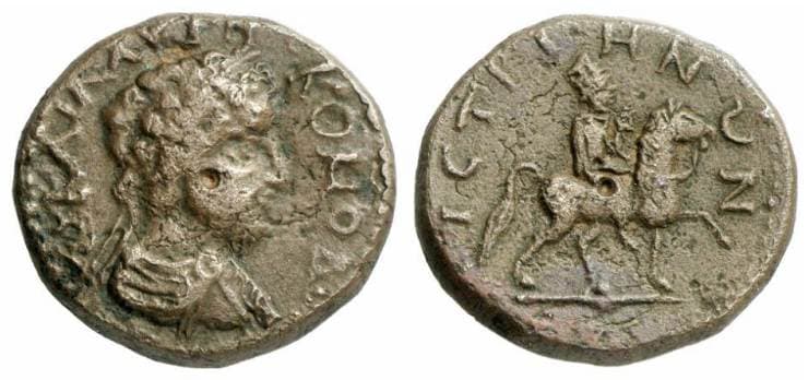 Istros Moushmov 162 Commodus AE26 of Istrus, Thrace Inferior