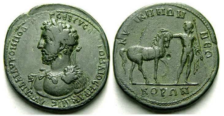 Kyzikos BMC 238 Commodus, AE44 medallion of Kyzikos, Mysia
