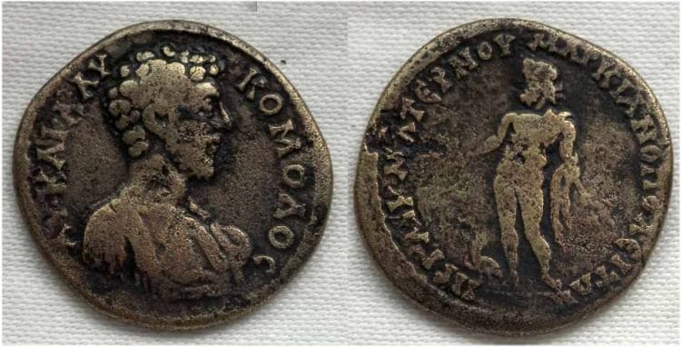Markianopolis Varbanov 698 Commodus AE27 of Markianopolis, Moesia