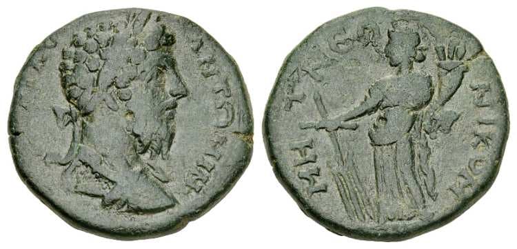 Nicomedia WWxls 3602 Commodus AE25 of Nicomedia, Bithynia