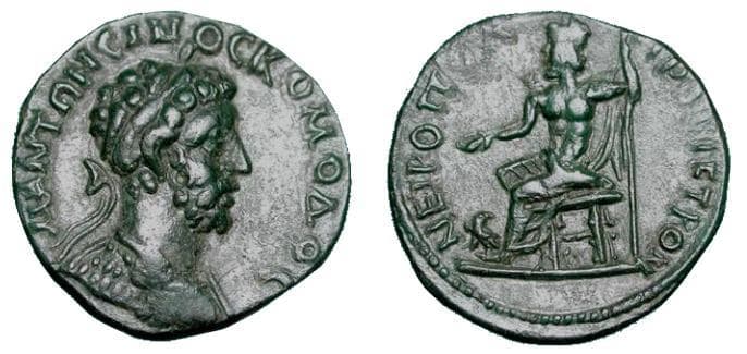 Nikopolis Varbanov 2163 Commodus AE24 of Nikopolis ad Istrum
