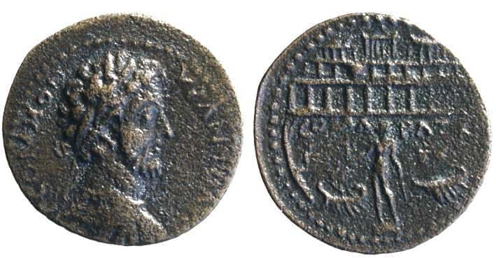 Patrae Paris 1327 Commodus, AE27 of Patrae, Achaia