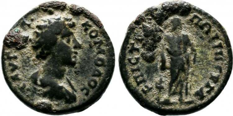 Pergamon BMC 296 Commodus AE21 of Pergamum, Mysia