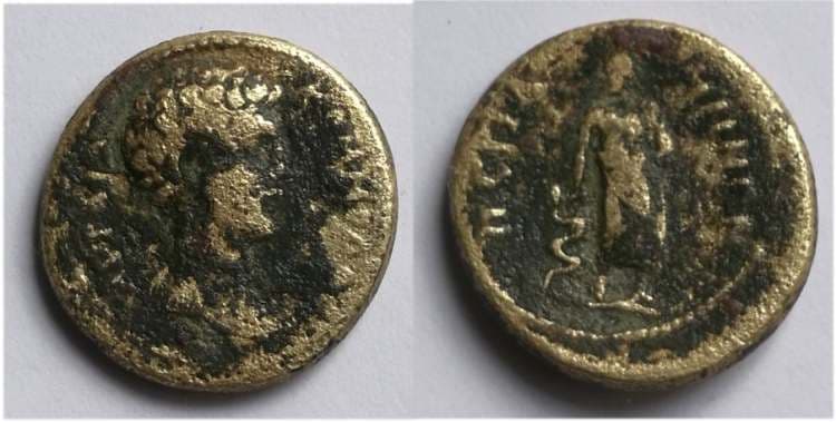 Pergamon SNG Cop 487 Commodus, AE20 of Pergamum, Mysia