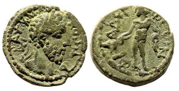 Philadelphia Cilicia Vossen 754 Commodus AE17 of Philadelphia, Cilicia