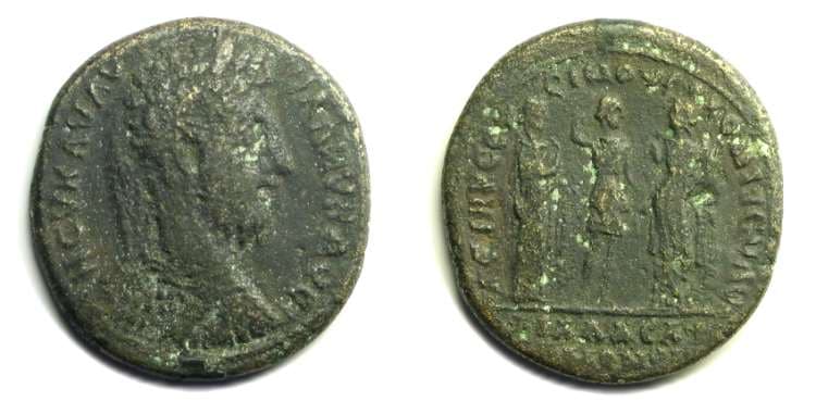 Philadelphia Franke-Nolle 1744 Commodus AE25 of Philadelphia, Lydia, in alliance with Smyrna