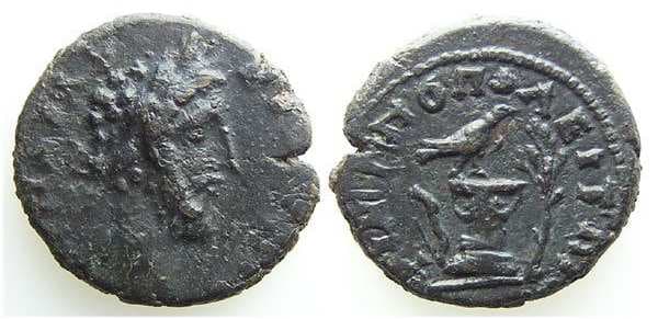 Philippopolis Varbanov 1033 var Commodus, AE17 of Philippopolis, Thrace