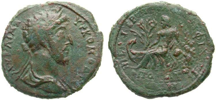 Philippopolis Varbanov 943 Commodus AE30 of Philippopolis, Thrace