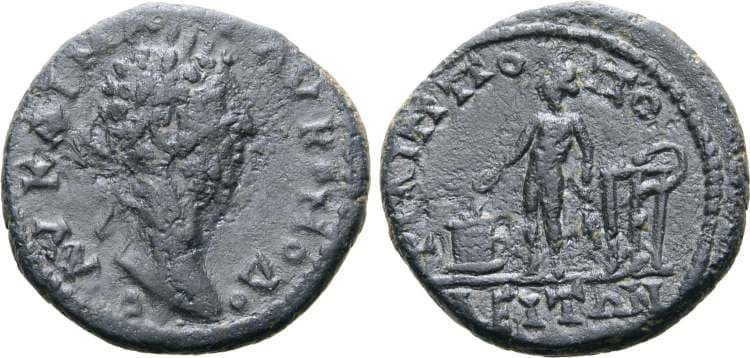 Philippopolis Varbanov 976 var Commodus, AE18, of Philippopolis, Thrace, AD 177-192