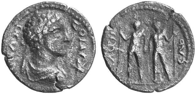 Syros Paris 439 Commodus, AE23 of Syros, Cyclades