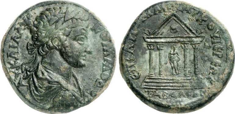 Tabala RPC OL 10834 Commodus AE32 of Tabala, Lydia