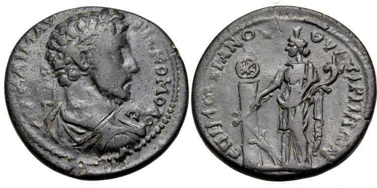Thyateira Mionnet IV, 920 Commodus, AE32 of Thyateira, Lydia