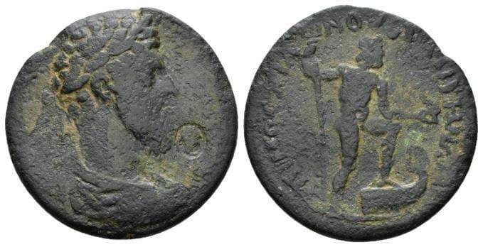 Thyateira Paris 1465 Commodus, AE35 of Thyateira, Lydia
