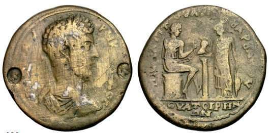 Thyateira Waddington 7066 Commodus, AE43 of Thyateira, Lydia, 45