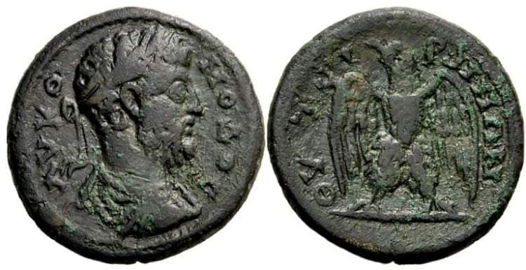 Thyateira BMC 87 Commodus, AE22 of Thyatira, Lydia