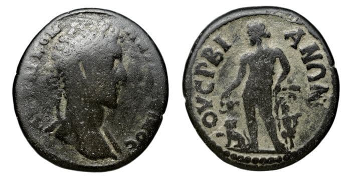 Verbe Aulock 1404 Commodus, AE29 of Verbe, Pisidia, AD 177-192