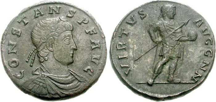Gnecchi 27 Constans, AE medallion, 31 mm, 21
