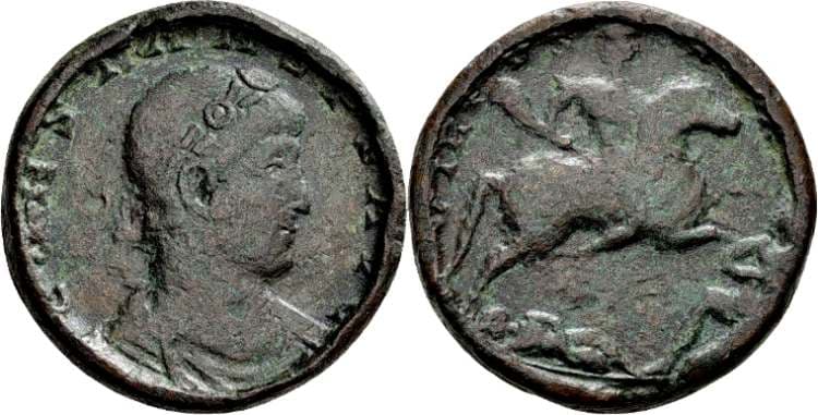 Kenner 295 Constans, AE medallion (pseudo-contorniate), 33 mm, 27