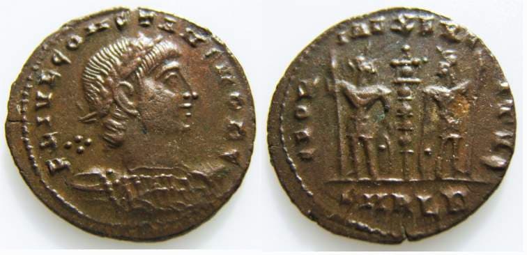 Alexandria RIC VII 68, B Constans, AE follis, Alexandria