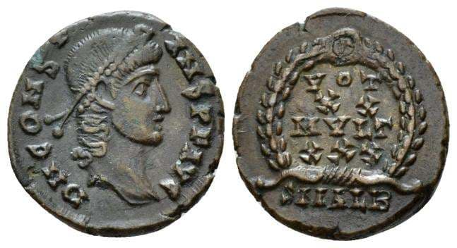 Alexandria RIC VIII 34, B (2) Constans AE3