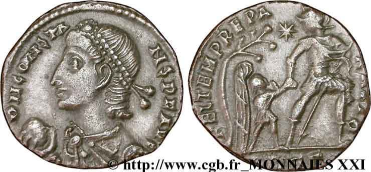 Alexandria RIC VIII 67,Γ Constans, Alexandria, AE3, DN CONSTA-NS P F AVG, Pearl-diademed, draped, cuirassed bust left, g