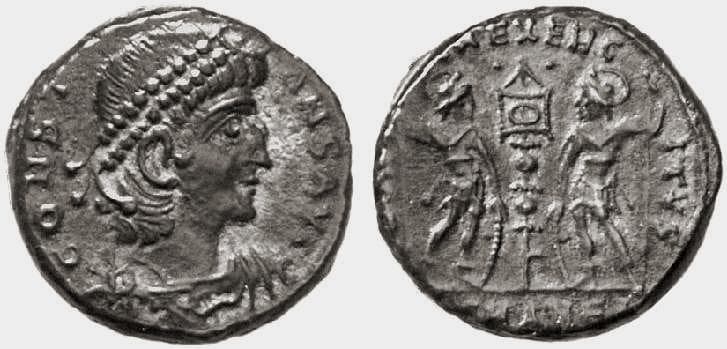 Antioch RIC VIII 53 Constans, AE15, Antioch