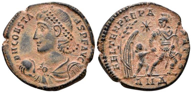 Antioch RIC VIII 128, Δ Constans, AE2, Antioch