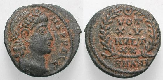 Antioch RIC VIII 116, I Constans AE3 Reduced Follis