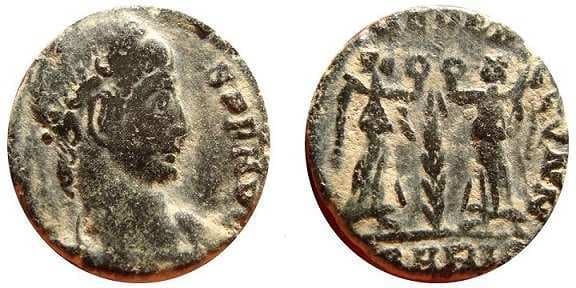 Arles RIC VIII 93 Constans, AE4 of Arles