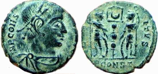 Arles RIC VIII 13 Constans AE4