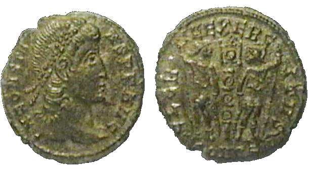 Constantinople RIC VIII 45 Constans, AE4, Constantinople