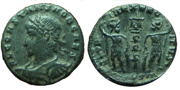Constantinople RIC VII 152 Constans, AE4, 335-341 AD, Constantinople