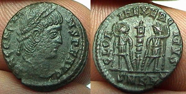 Cyzicus RIC VIII 33 Constans AE4, Cyzicus, 346-348 AD