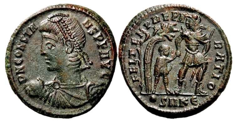Cyzicus RIC VIII 81 Constans AE3