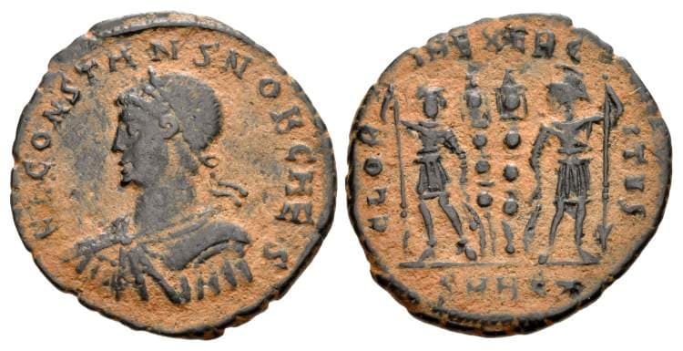 Heraclea RIC VII 140, E Constans AE3