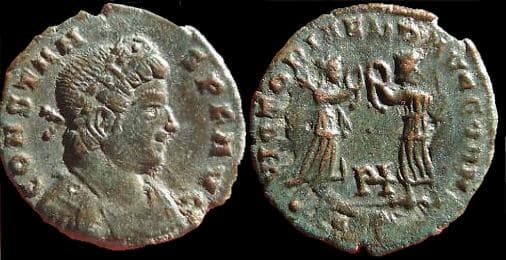Lyons RIC VIII 57 Constans AE4, Lyons