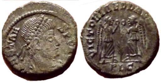 Lyons RIC VIII 68 var Constans, AE4, Lyons